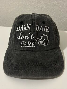 Barn Hair Don't Care Black Baseball Cap
